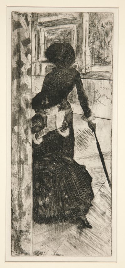 Au Louvre: La Peinture (Mary Cassatt) [No Louvre: Pintura (Mary Cassatt)] de Edgar Degas