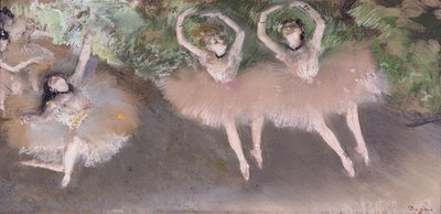 Ballet Scene, c.1879 (pastel sobre monotipo em papel) de Edgar Degas