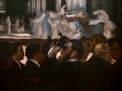 Ballet de Robert the Devil (detalhe). 1871-1872. Óleo sobre tela. de Edgar Degas