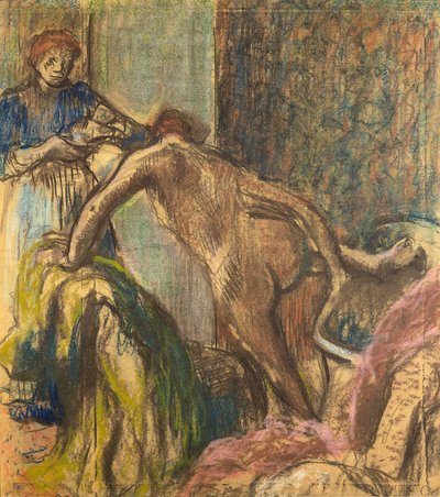 Café da manhã após o banho de Edgar Degas
