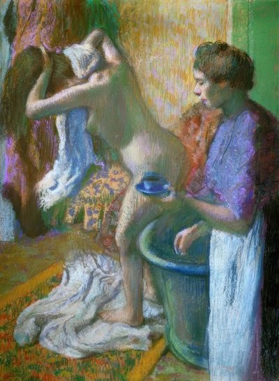 Café da manhã depois do banho de Edgar Degas