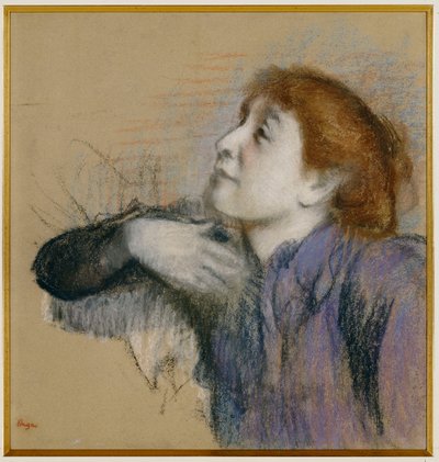 Busto de uma mulher, c.1880-85 de Edgar Degas
