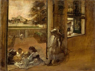 Tribunal de uma casa (Nova Orleans) de Edgar Degas