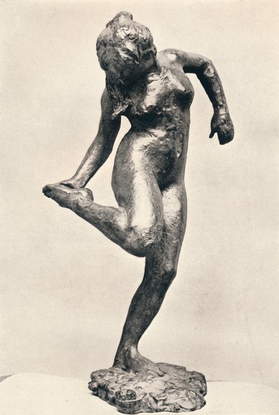 Dançarina, olhando para a sola do pé direito, c1900 de Edgar Degas