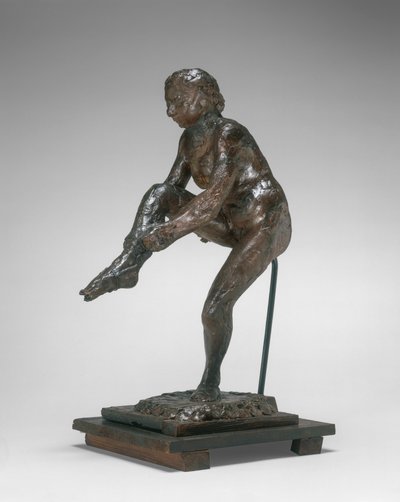 Dançarina colocando sua meia de Edgar Degas