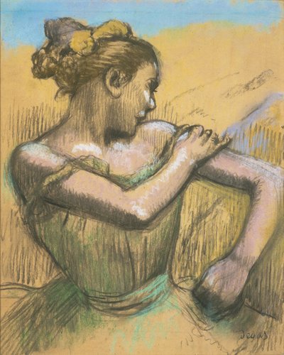 Bailarina, c.1895-99 (pastel e carvão sobre papel) de Edgar Degas