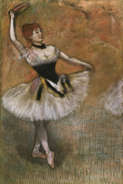 Dançarino com pandeiro, c.1882 de Edgar Degas