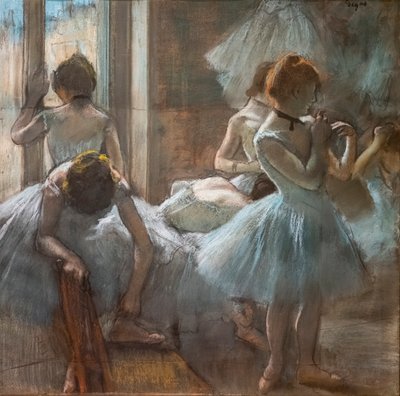 Dançarinos. 1884-1885. Pastel sobre papel. de Edgar Degas