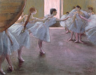 Dançarinos no ensaio, de Edgar Degas