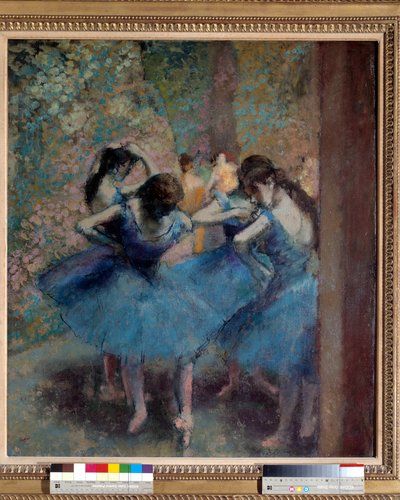 Dançarinos de azul de Edgar Degas
