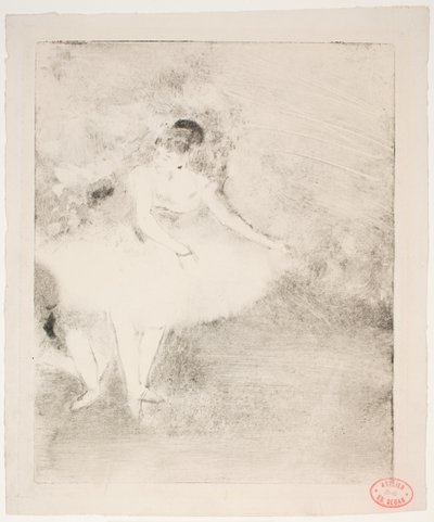 Dançando no palco de Edgar Degas
