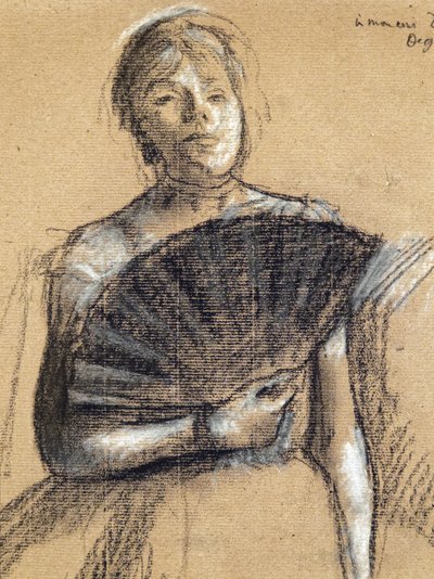 Pormenor de uma bailarina (cerca de 1876). Edgar Degas (1834-1917). Pastel e carvão sobre papel de carta. Museu de Belas-Artes da Cidade de Paris, PeuPalais. de Edgar Degas