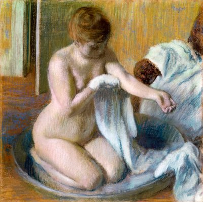 Mulher com banheira, ca. 1883 de Edgar Degas