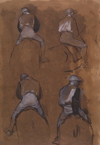 Quatro estudos de um jóquei de Edgar Degas