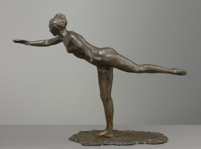 Grand Arabesque, Segunda Vez, modelado c.1880s, elenco 1919-21 de Edgar Degas
