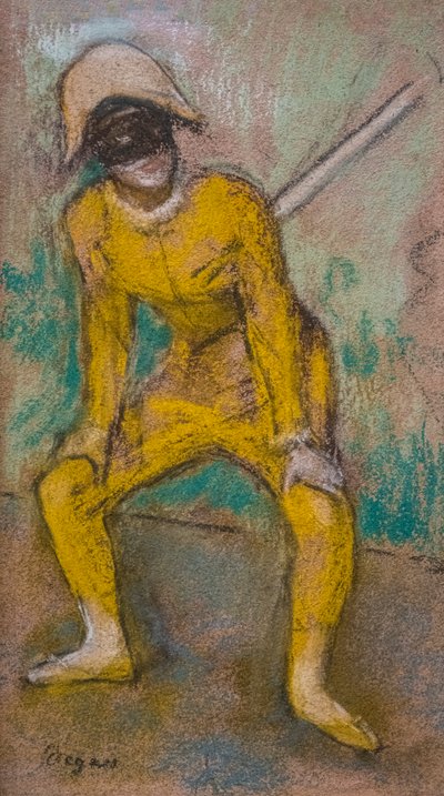 Arlequim. Por volta de 1884. Pastel sobre papel. de Edgar Degas