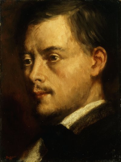 Cabeça de um homem; Cabeça de homem, c.1864 de Edgar Degas