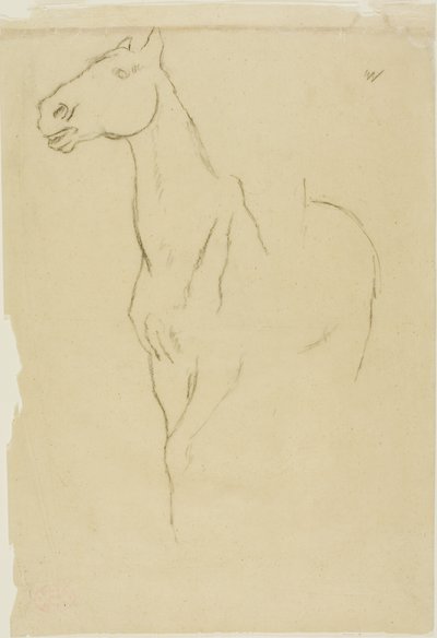 Cavalo transformado em três quartos de Edgar Degas