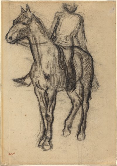 Cavalo e cavaleiro de Edgar Degas