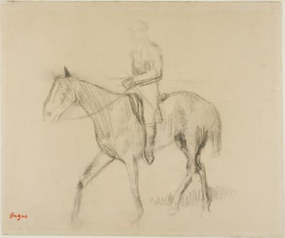Cavalo e cavaleiro de Edgar Degas