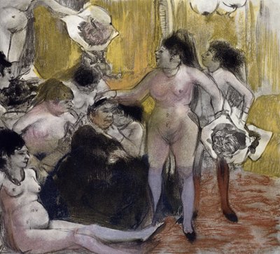 Ilustração de "The Tellier House", de Guy de Maupassant (1850-93) gravada por Maurice Potin, 1933 de Edgar Degas