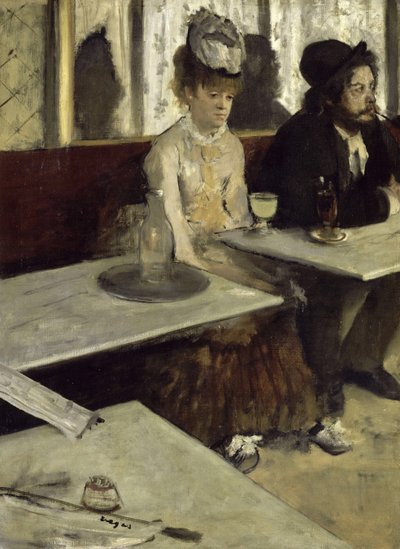 Em uma cafeteria de Edgar Degas