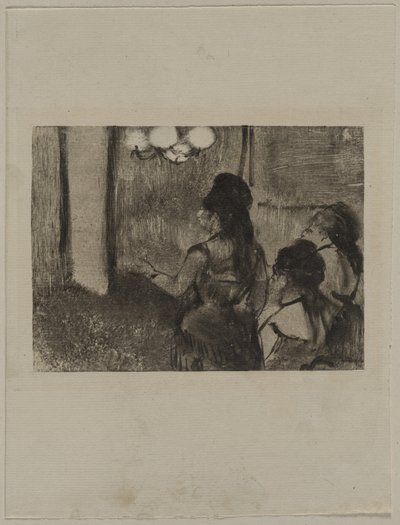 No salão, c. 1880s. de Edgar Degas