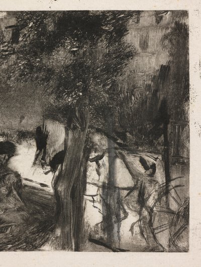 A Avenue du Bois de Edgar Degas