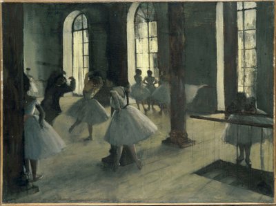 O ensaio no centro de dança de Edgar Degas
