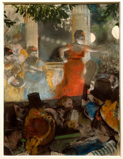 Concerto no Café, à ambassadeurs Pintura a pastel por Edgar Degas (1834-1917) 1876 Sol. 0,36 x 0,28 m Lyon. Museu de Belas Artes de Edgar Degas