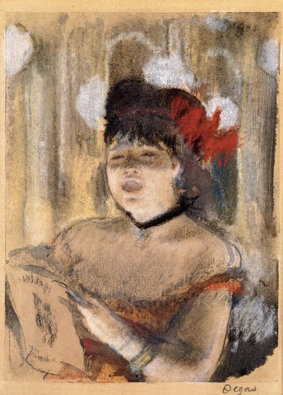 Mademoiselle Dumay, cantora, c.1879 de Edgar Degas