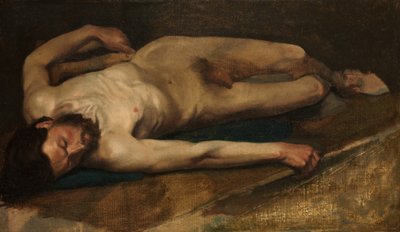 Nu masculino, 1856. de Edgar Degas