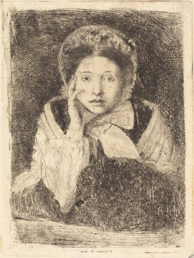 Marguerite De Gas, a irmã do artista de Edgar Degas