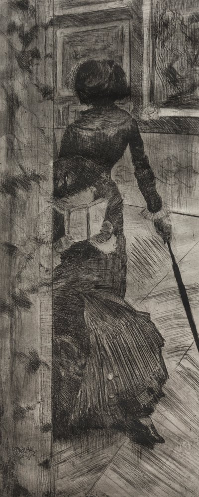 Mary Cassatt no Louvre: Galeria de Pinturas, 1879-1880. de Edgar Degas