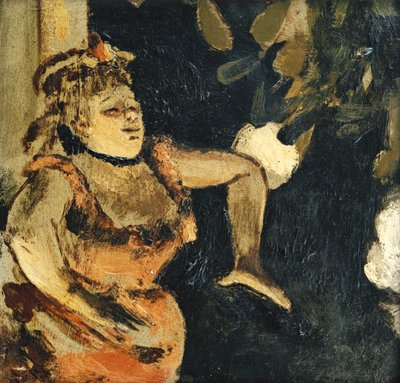 Miss Becat no Ambassadeurs; Miss Becat para os Embaixadores, c. 1875-1877 de Edgar Degas