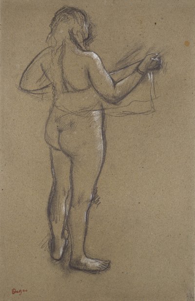 Mulher nua se secando de Edgar Degas