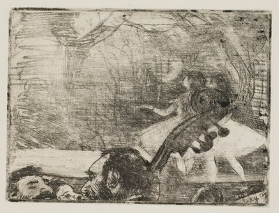 No Palco I de Edgar Degas