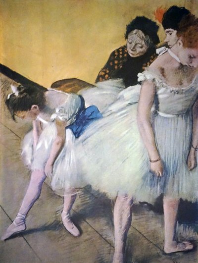 Pintura intitulada The Dancing Class por Edgar Degas de Edgar Degas