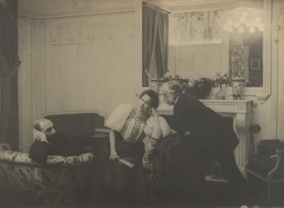 Paul Poujaud, Mme. Arthur Fontaine e Degas, 1895. de Edgar Degas