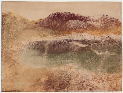 Paisagem de Roux, c.1890 (monotype no papel) de Edgar Degas