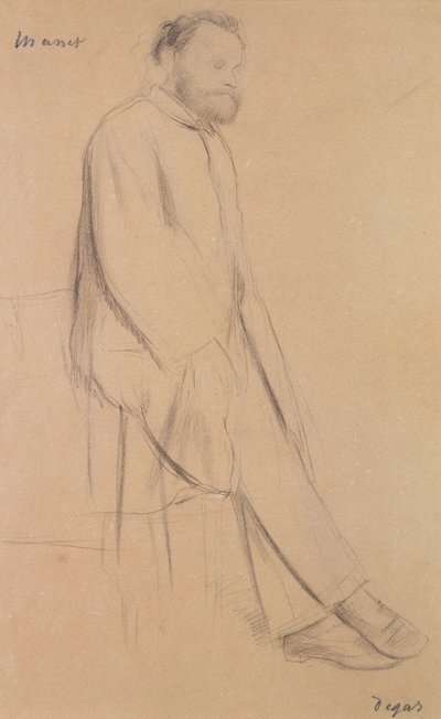 Retrato de Edouard Manet (1832-83) de Edgar Degas