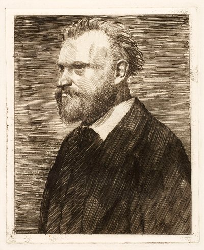 Retrato de Edouard Manet, pub. 1864 de Edgar Degas