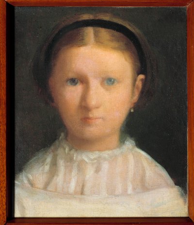 Retrato de Giovanna Bellelli (nee em 1848) nomeada Nini, prima da posterior artista Marquise Ferdinando Lignola Pintura de Edgar Degas (1834-1917) de Edgar Degas