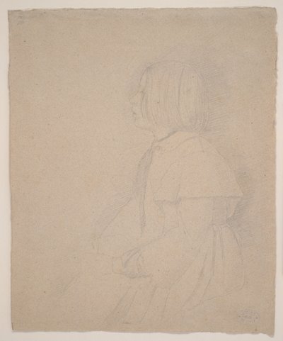 Retrato de Giulia Bellelli, 1858-9 (grafite) de Edgar Degas