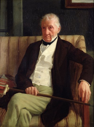 Retrato de Hilaire Degas (1770-1858), avô do artista, 1857 de Edgar Degas