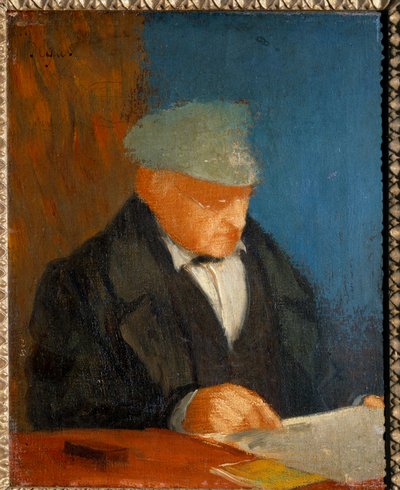 Retrato de Hilaire Degas (1770-1858) avô do artista Pintura de Edgar Degas (1834-1917) Sol do século XIX. 0,25x0,25 m Paris, musee d