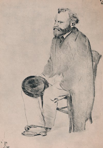 Retrato de Manet Seated, c.1865, 1946. de Edgar Degas