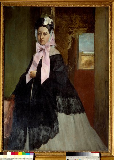 Retrato de Therese Degas, irmã do artista Pintura de Edgar Degas (1834-1917) 1863 Sol. 0,89 x 0,67 m Paris, musee d
