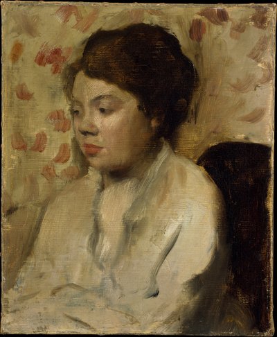 Retrato de uma jovem mulher de Edgar Degas
