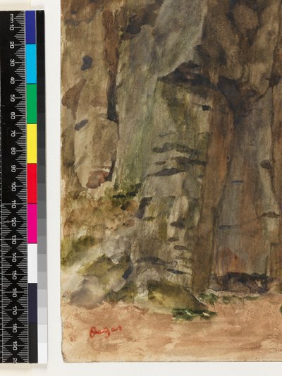 Rochas em Bagnoles-De-L "Orne, antes de 1917 de Edgar Degas